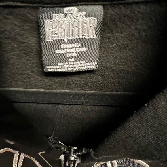 Bioworld Blank Panther Zip-up Sweater Size M - Picture 4 of 6